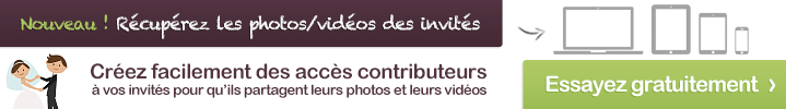 Partagez vos photos et vidéos de mariage en privé : créez gratuitement votre espace et essayez les fonctionnalités de notre service en ligne