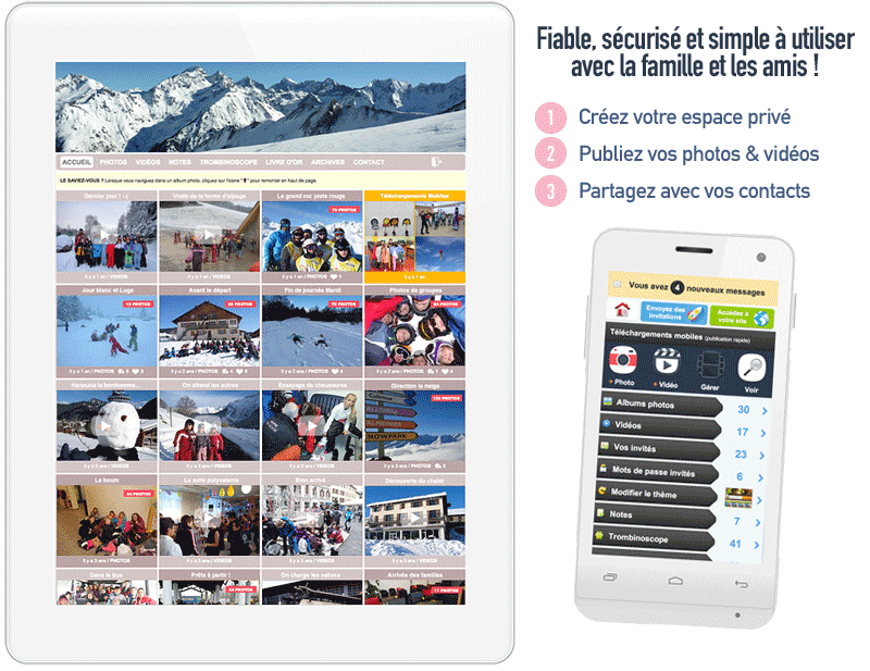 Accueil 1 plateforme partage photo video