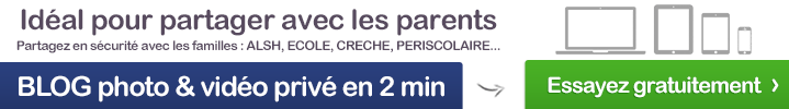 Créez votre espace photo et vidéo sécurisé pour partager avec les parents : seulement accessible par invitation et mot de passe = vie privée protégée et droit à l'image des enfants préservé