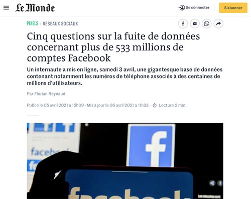 En plus d'avoir de nombreux risques concernant ses données personnelles, il y a également d'autres dangers dont la plupart des utilisateurs ne sont pas forcément conscients