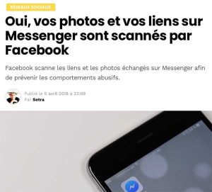 photos de voyage sur facebook partage messenger